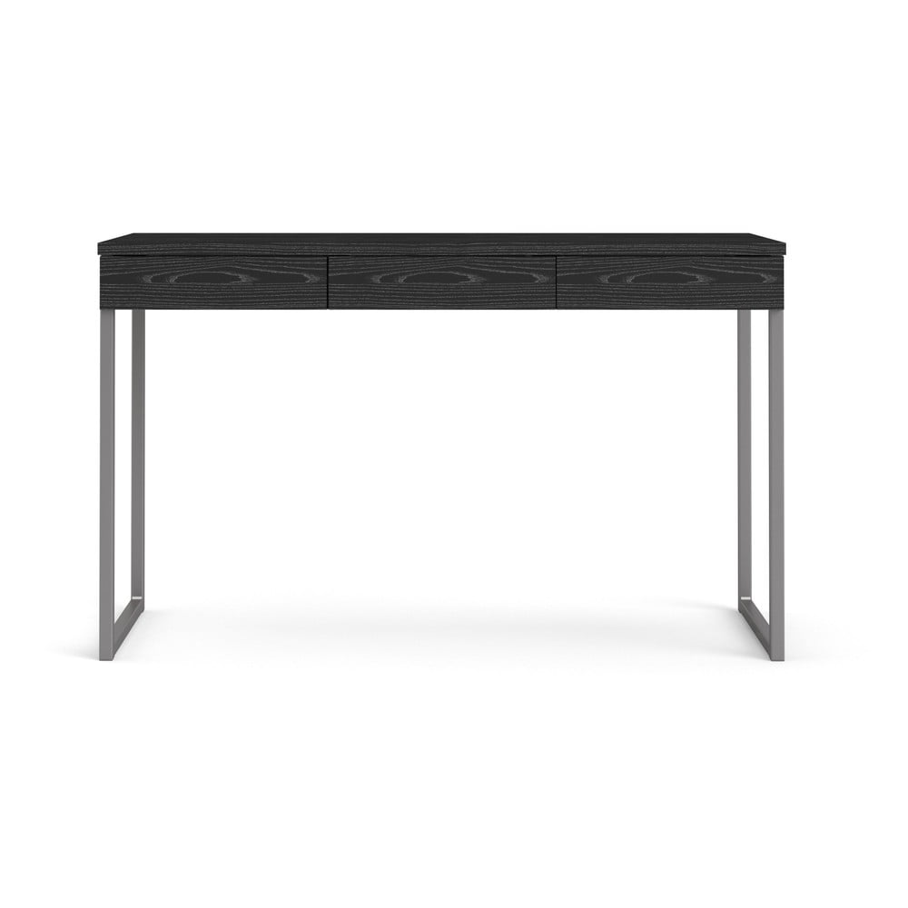 E-shop Čierny pracovný stôl Tvilum Function Plus, 126 x 52 cm