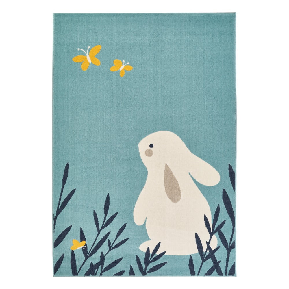 E-shop Detský modrý koberec Zala Living Design Bunny Lottie, 120 x 170 cm