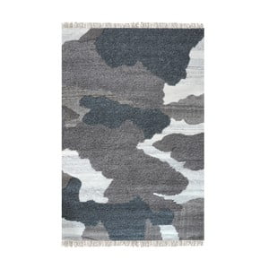 Ručne vyrábaný koberec The Rug Republic Sophia Dark Grey, 160 × 230 cm