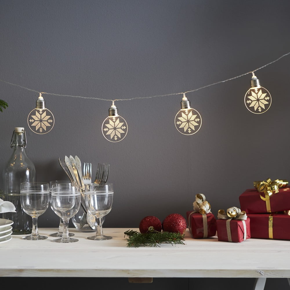 E-shop Vianočná svetelná reťaz 180 cm Ornament - Star Trading