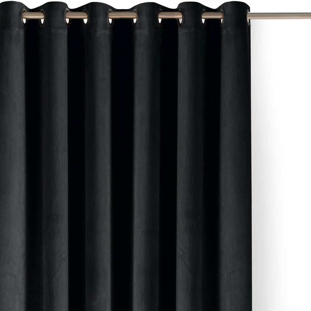 Čierny zamatový dimout záves 400x225 cm Velto – Filumi