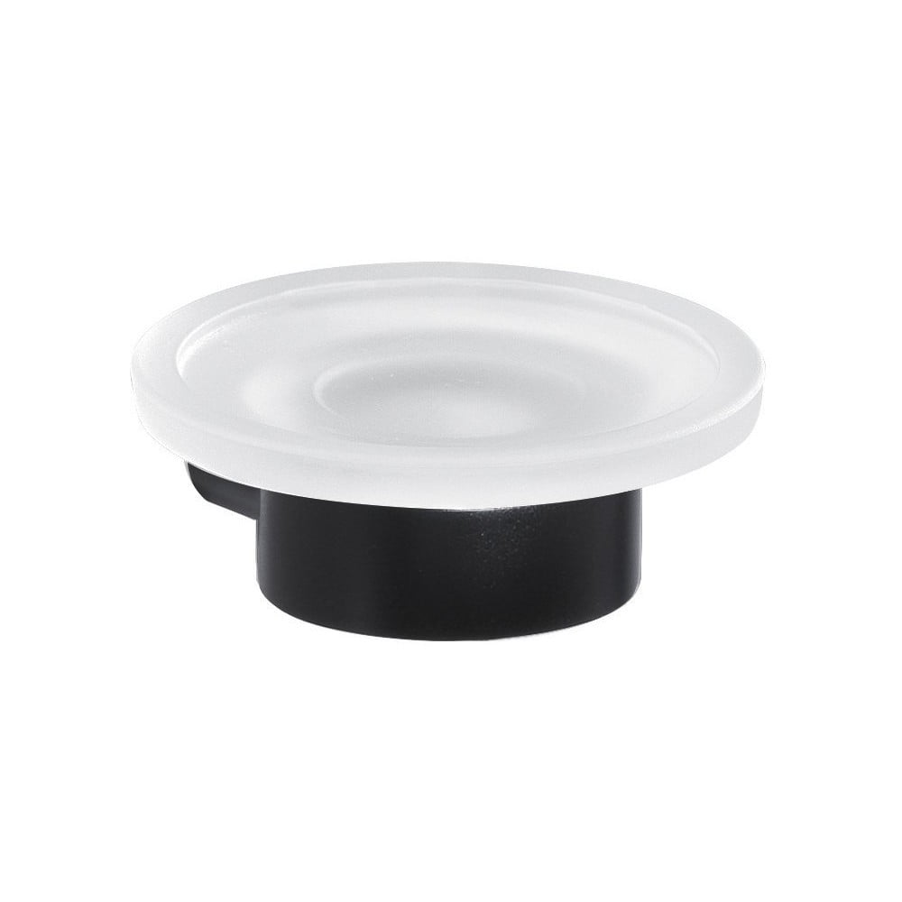 E-shop Čierno-biela sklenená nádoba na mydlo Sapho Pirenei