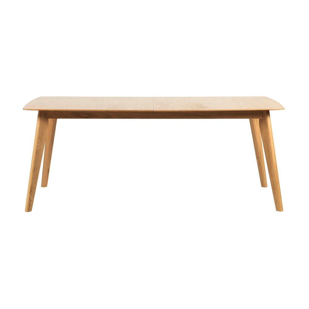 E-shop Rozkladací jedálenský stôl s nohami z dubového dreva Rowico Frey, 190 x 90 cm
