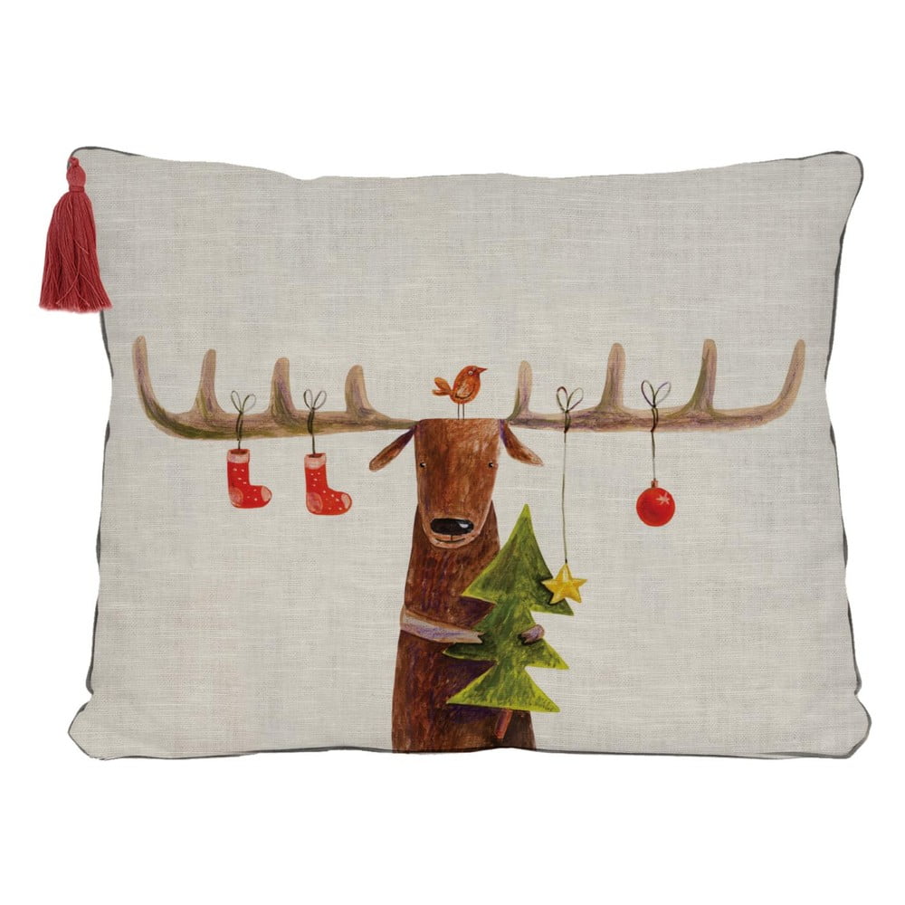 E-shop Vianočný dekoračný vankúš 35x50 cm Reindeer - Little Nice Things