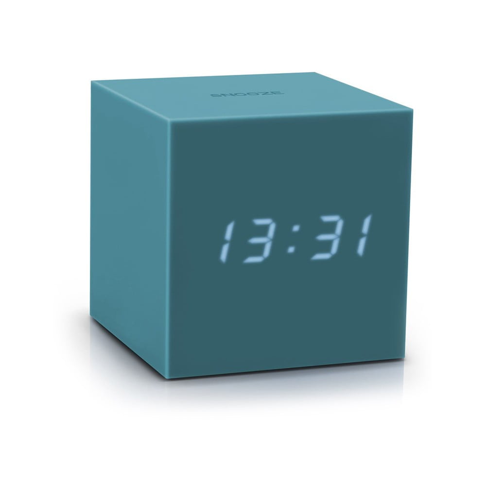 E-shop Modrý LED budík Gingko Gravitry Cube
