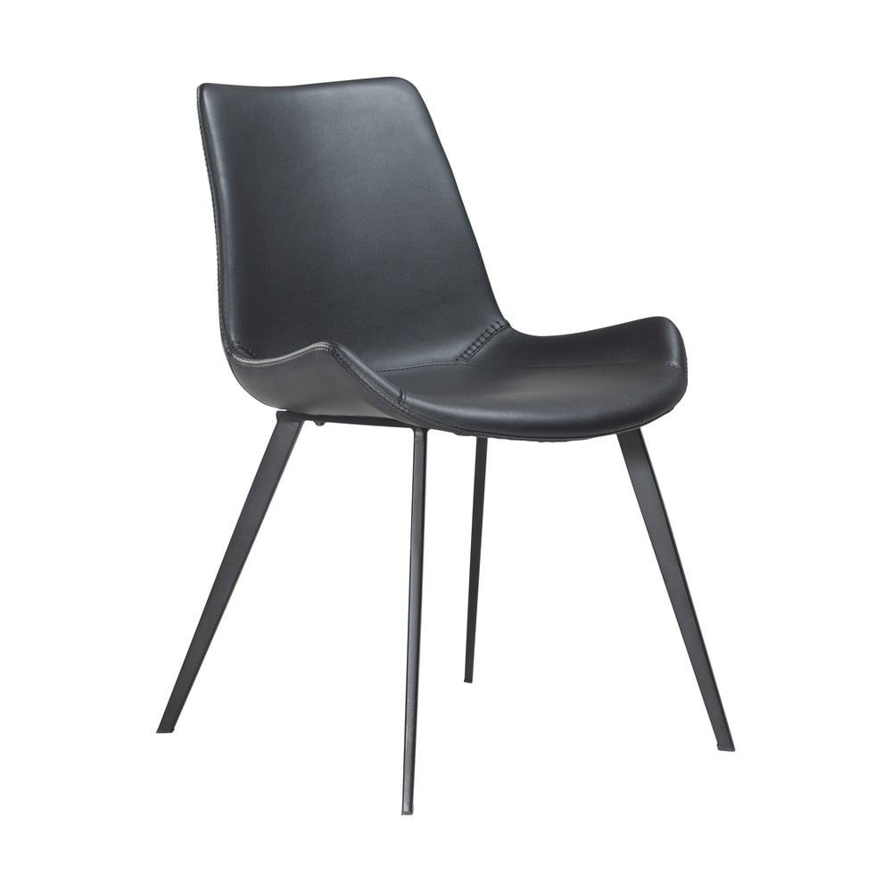 E-shop Čierna jedálenská stolička z imitácie kože DAN–FORM Denmark Hype