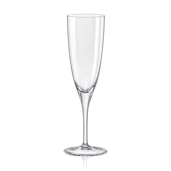 Súprava 6 pohárov na šampanské Crystalex Kate, 220 ml