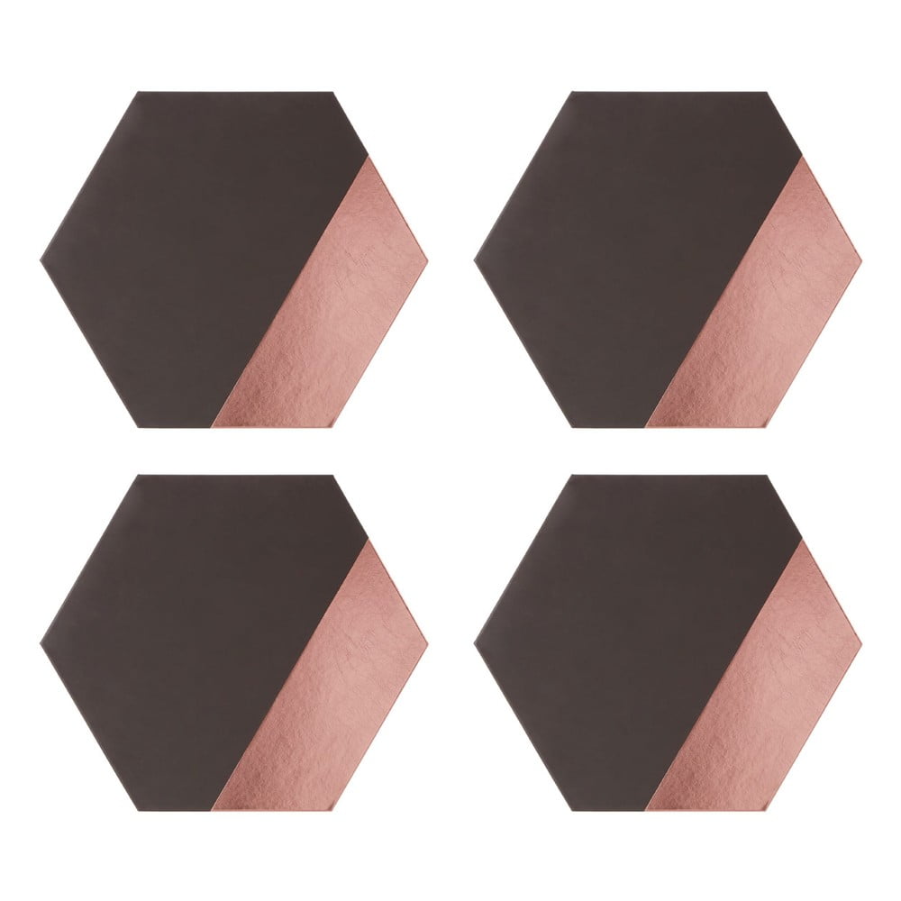E-shop Súprava 4 koženkových prestieraní Premier Housowares Geome, 30 × 26 cm