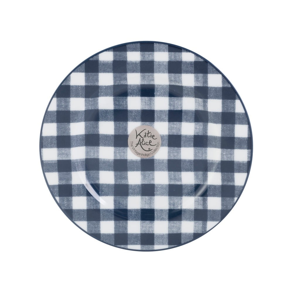 Obrázok Porcelánový dezertný tanier Creative Tops Gingham, ⌀ 19 cm