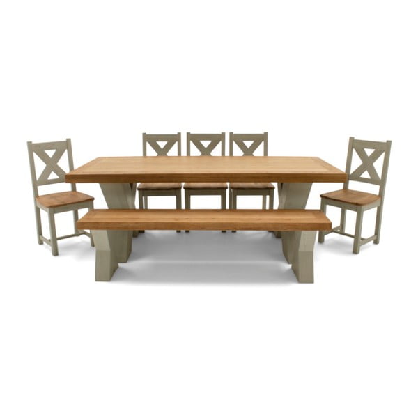 Jedálenský stôl z masívneho dreva VIDA Living Monroe, dĺžka 2,3 m