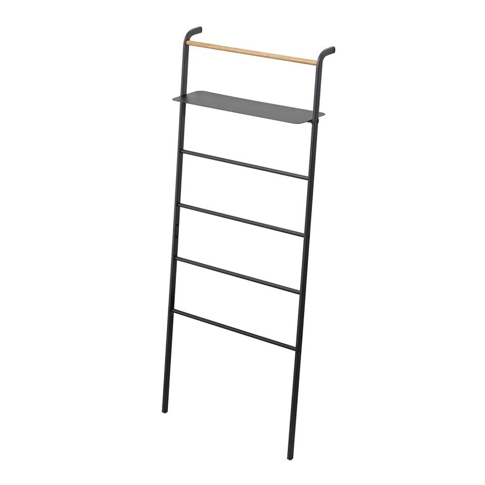 E-shop Čierny vešiak s poličkou YAMAZAKI Tower Ladder