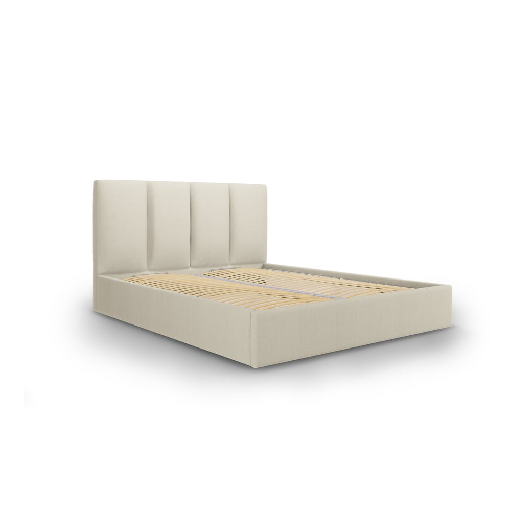 E-shop Béžová dvojlôžková posteľ Mazzini Beds Juniper, 140 x 200 cm
