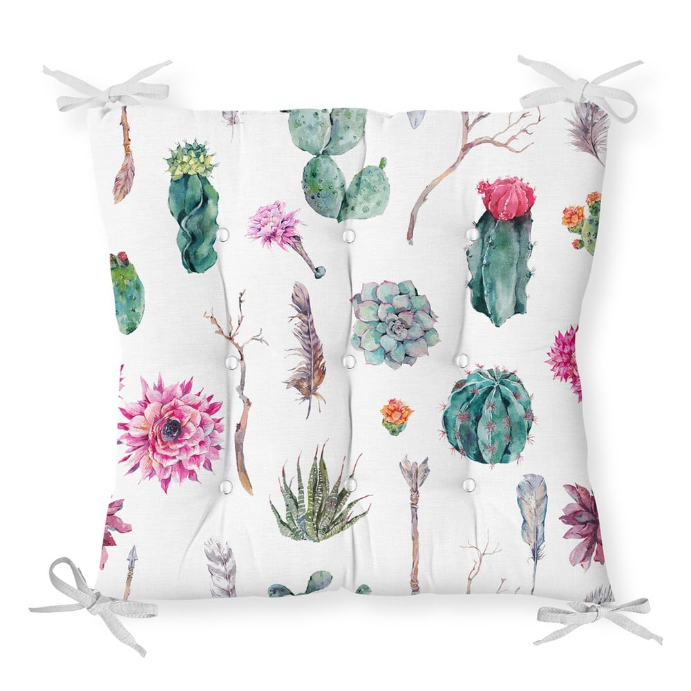 E-shop Sedák s prímesou bavlny Minimalist Cushion Covers Succulent, 40 x 40 cm