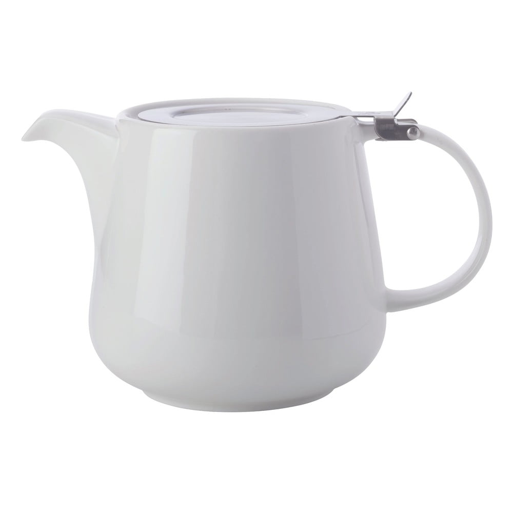E-shop Biela porcelánová čajová kanvica so sitkom Maxwell & Williams Basic, 600 ml