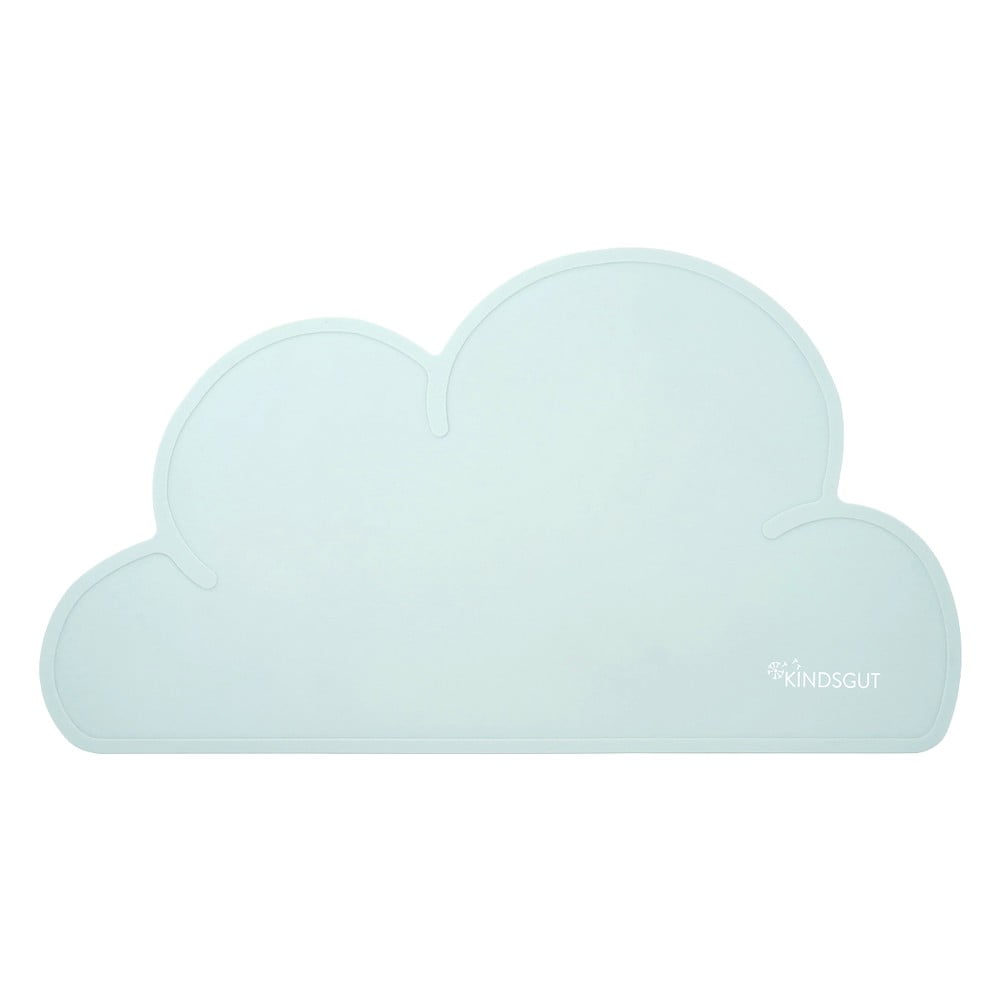 E-shop Modré silikónové prestieranie Kindsgut Cloud, 49 x 27 cm