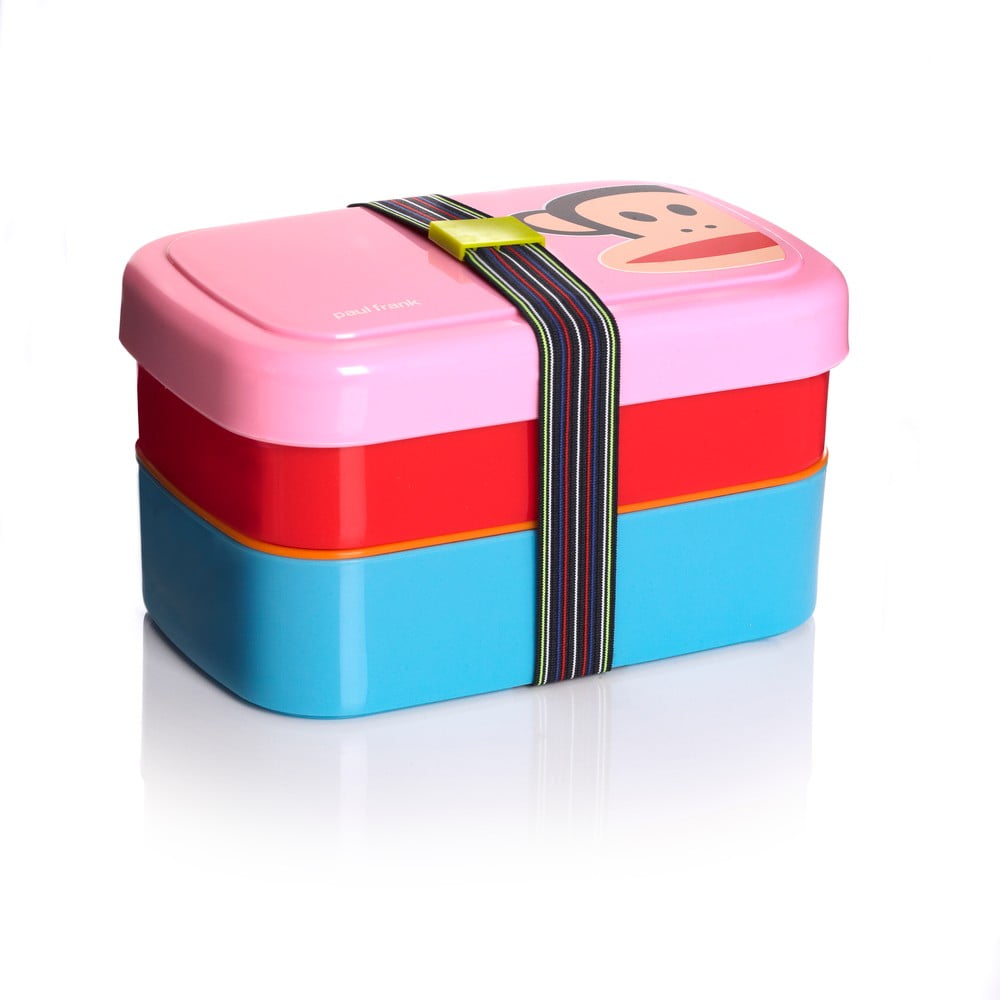 Dvojposchodový desiatový box LEGO® Paul Frank, ružový