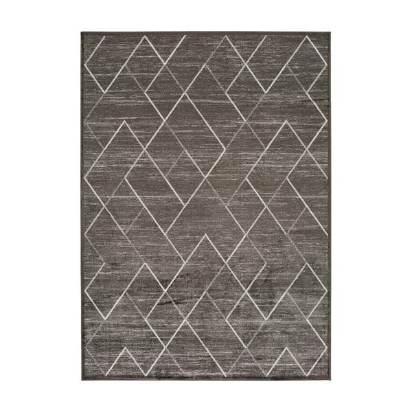 Sivý koberec z viskózy Universal Belga, 100 x 140 cm