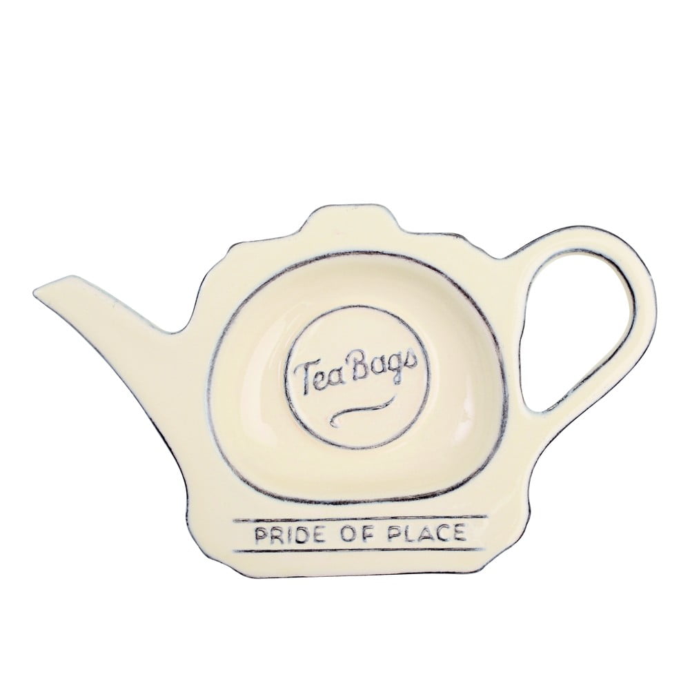 E-shop Krémový keramický tanierik na čajové vrecúška T&G Woodware Pride of Place