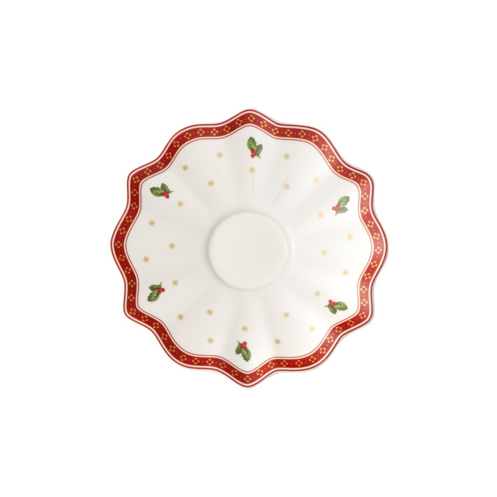 E-shop Biely porcelánový tanier s vianočným motívom Villeroy & Boch, ø 17,5 cm
