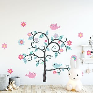 Sada detských samolepiek na stenu Ambiance Fairy Tree