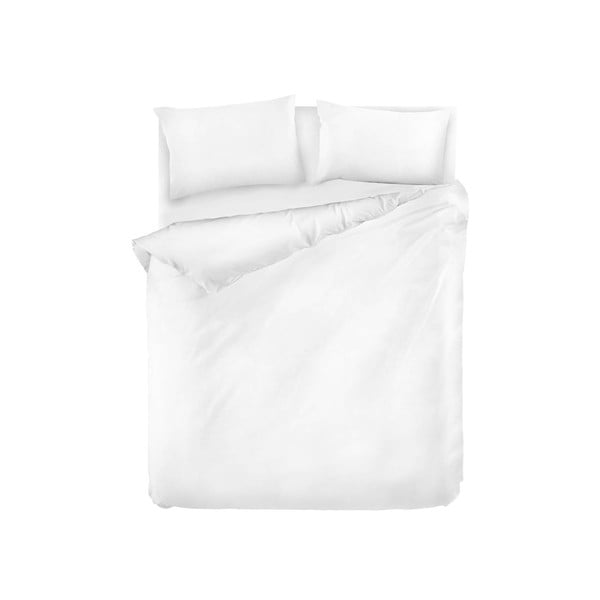 Biele obliečky na dvojlôžko z ranforce bavlny EnLora Home Fresh, 200 x 220 cm