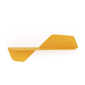 Žltá nástenná polica MEME Design Flap, dĺžka 80 cm