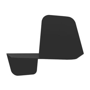 Čierna nástenná polica MEME Design Flap, dĺžka 42 cm