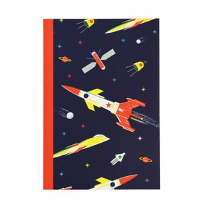 Zápisník s raketami vo formáte A5 linajkový Rex London, 60 strán
