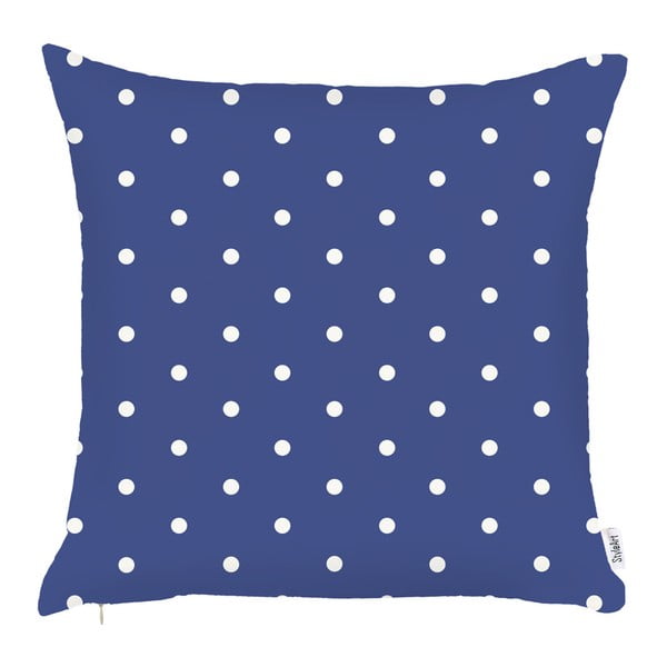 Modrá obliečka na vankúš Mike & Co. NEW YORK Little Dots, 43 × 43 cm