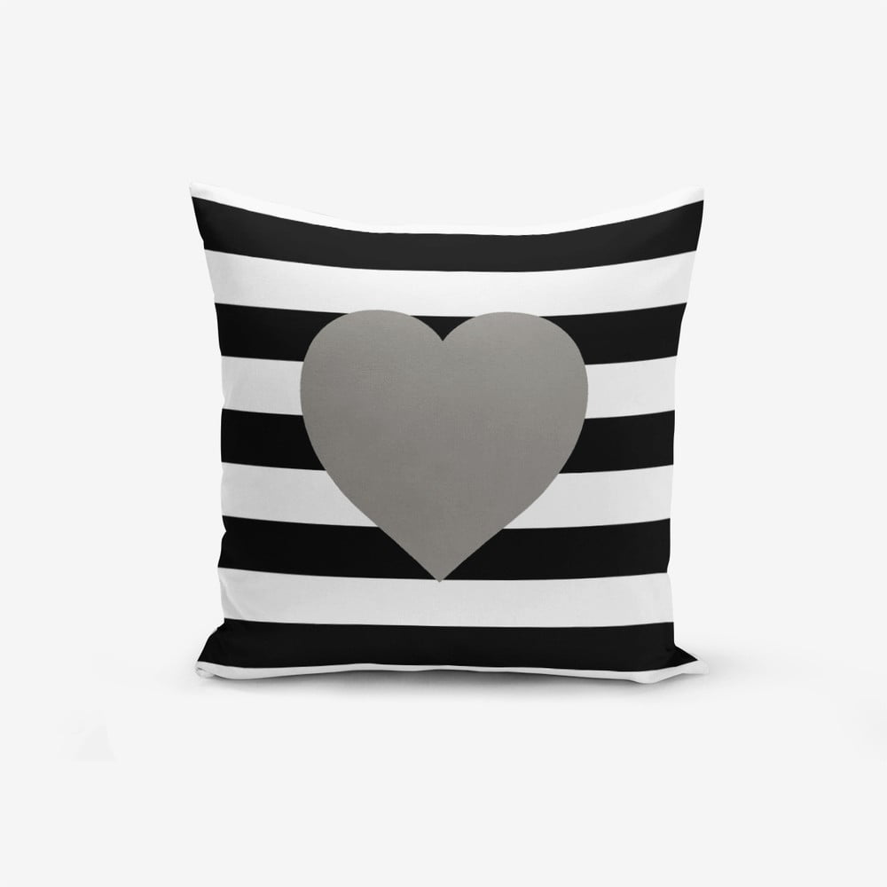 E-shop Obliečka na vaknúš s prímesou bavlny Minimalist Cushion Covers Striped Grey, 45 × 45 cm
