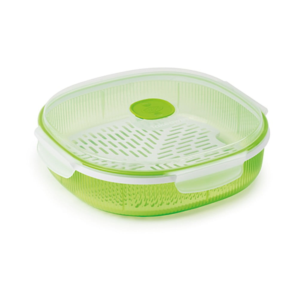 E-shop Zelená sada na naparovanie potravín v mikrovlnke Snips Dish Steamer, 2 l