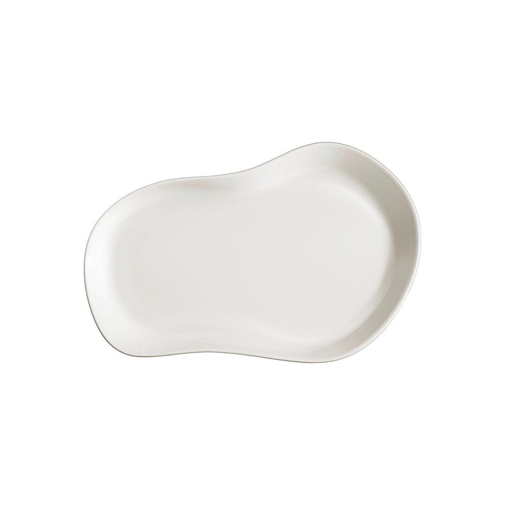 E-shop Súprava 2 bielych tanierikov Kütahya Porselen Lux, 28 x 19 cm