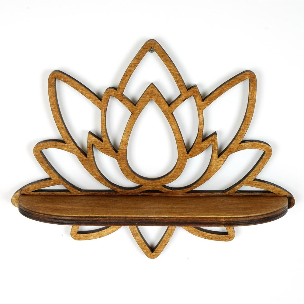 Polica v prírodnej farbe 33 cm Lotus – Kalune Design