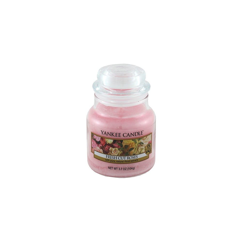 Obrázok Yankee Candle Fresh Cut Roses vonná sviečka 104 g Classic malá 