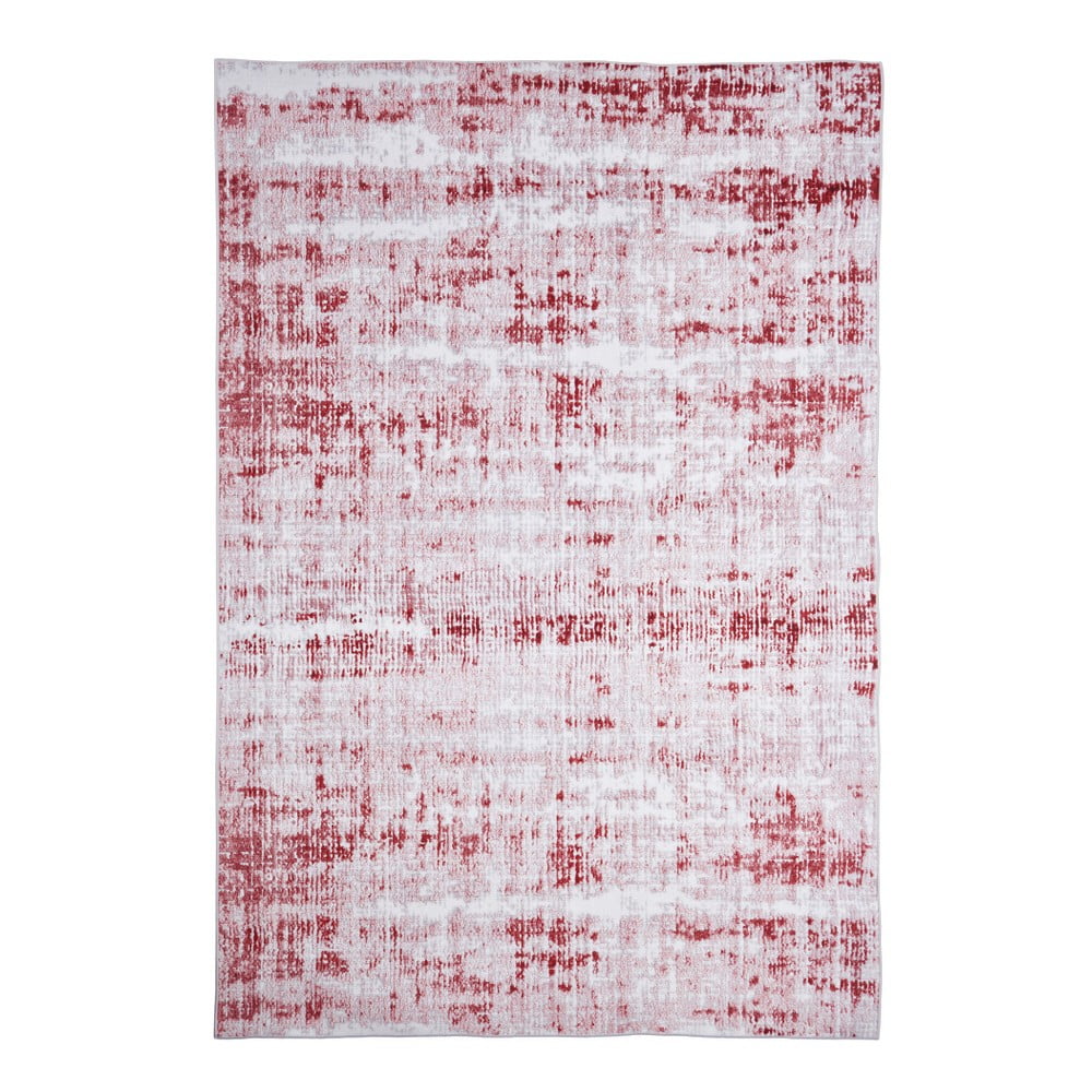 Obrázok Koberec odolný voči škvrnám Floorita Abstract Grey Burgundy, 160 × 230 cm