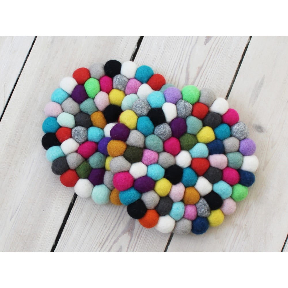 Obrázok Guľôčková podložka z vlny Wooldot Ball Coaster Multi Pang, ⌀ 20 cm