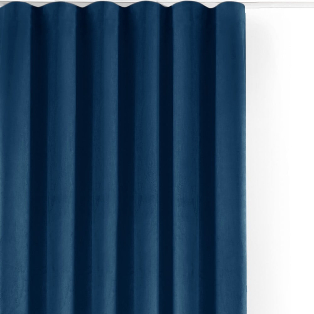Modrý zamatový dimout záves 200x225 cm Velto – Filumi