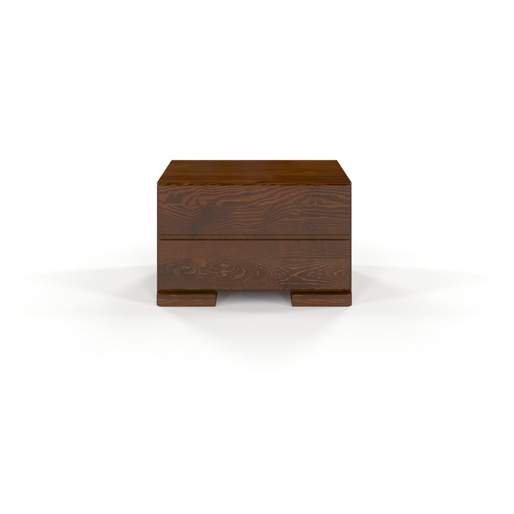 E-shop Hnedý nočný stolík z borovicového dreva Skandica Sandemo