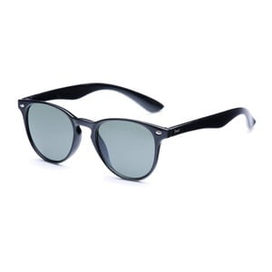 Slnečné okuliare s čiernym rámom a sivými sklami David LocCo Globetrotter Snazzy