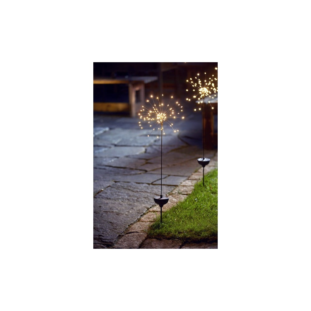 E-shop Vonkajšie solárne LED svietidlo s bielymi diódami Star Trading Firework, výška 100 cm