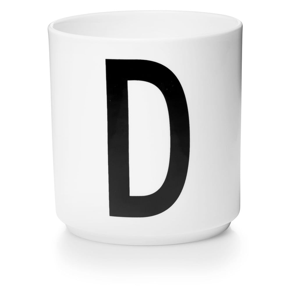 E-shop Biely porcelánový hrnček Design Letters Personal D