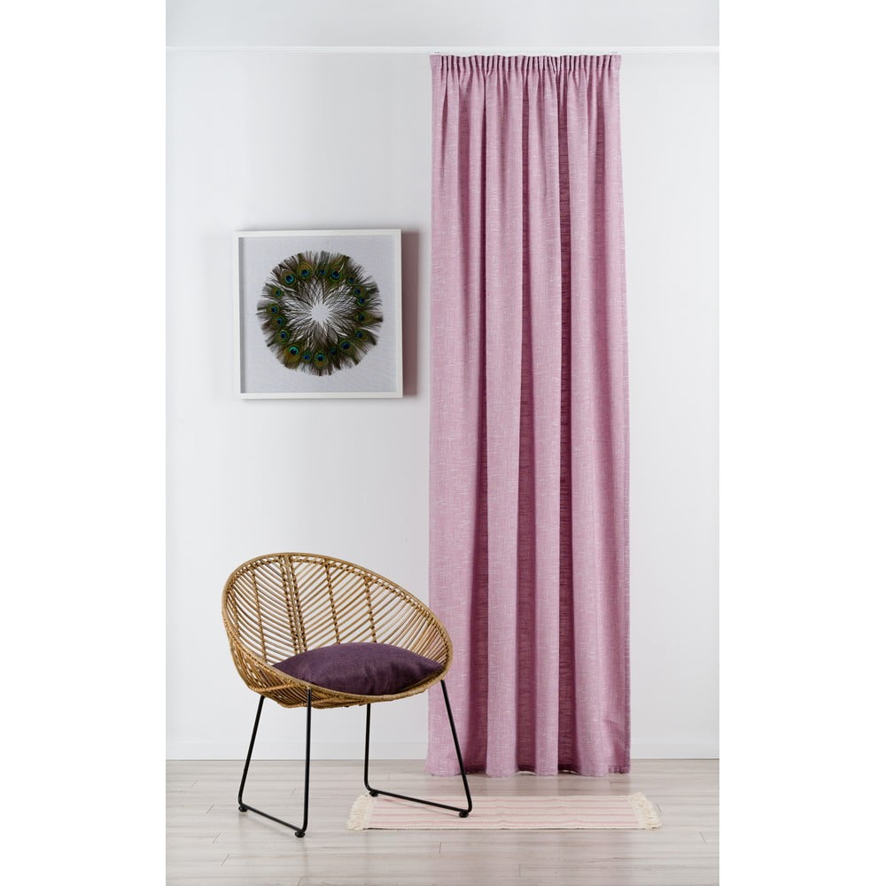 Ružový záves 210x245 cm Riva – Mendola Fabrics