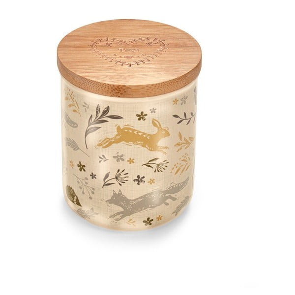 Keramická dóza na čaj s bambusovým vekom Cooksmart ® Woodland, 500 ml