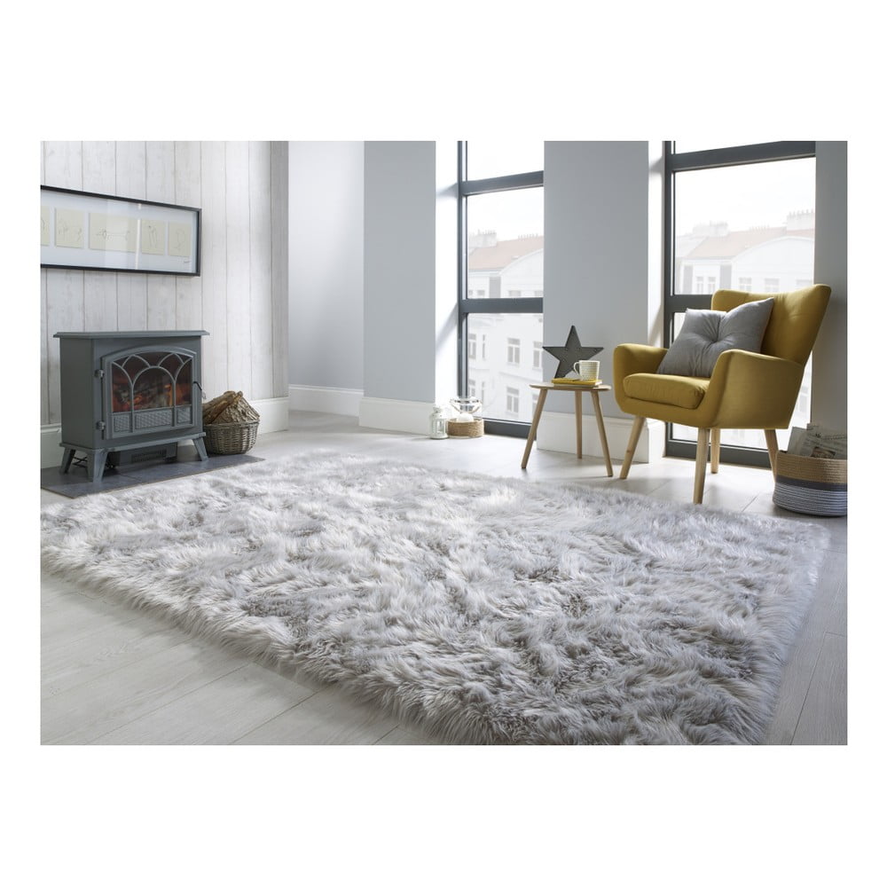 Obrázok Sivý koberec Flair Rugs Sheepskin, 80 × 150 cm