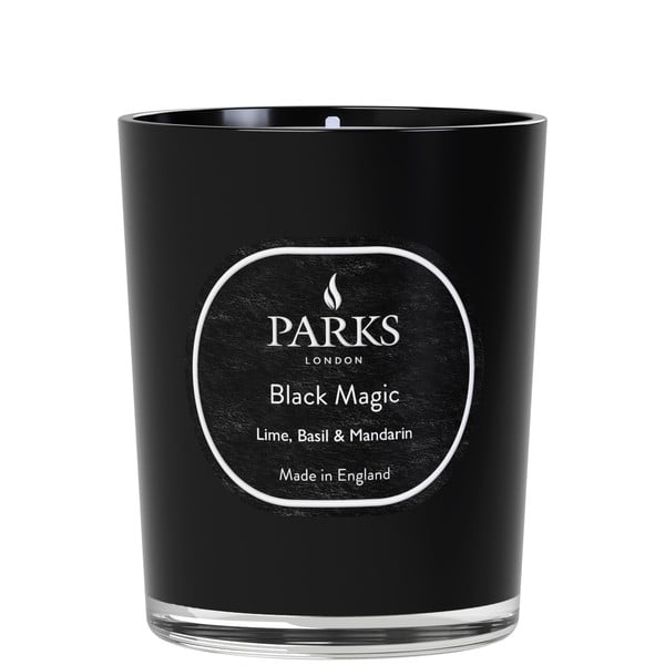 Sviečka s vôňou limetky, bazalky a mandarínky Parks Candles London Black Magic, doba horenia 45 h