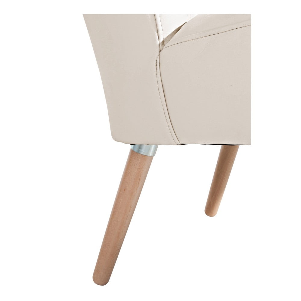 Obrázok Béžové kreslo Max Winzer Neele Leather Beige