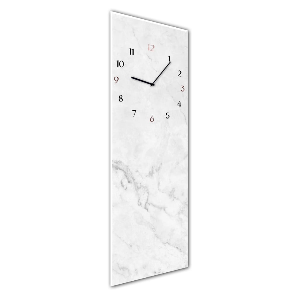 E-shop Nástenné hodiny Styler Glassclock Marble, 20 × 60 cm