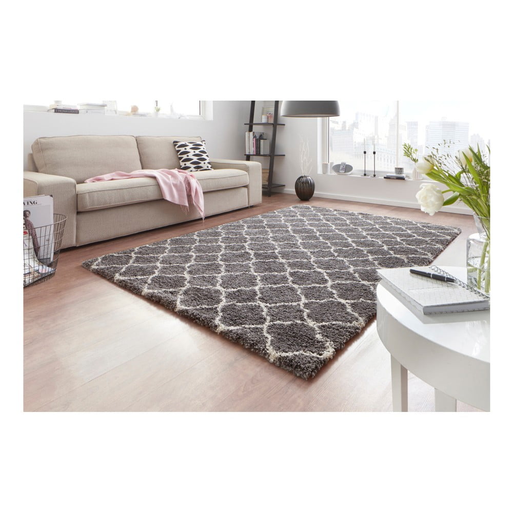 Obrázok Sivo-biely koberec Mint Rugs Grace Grey Creme, 120 × 170 cm