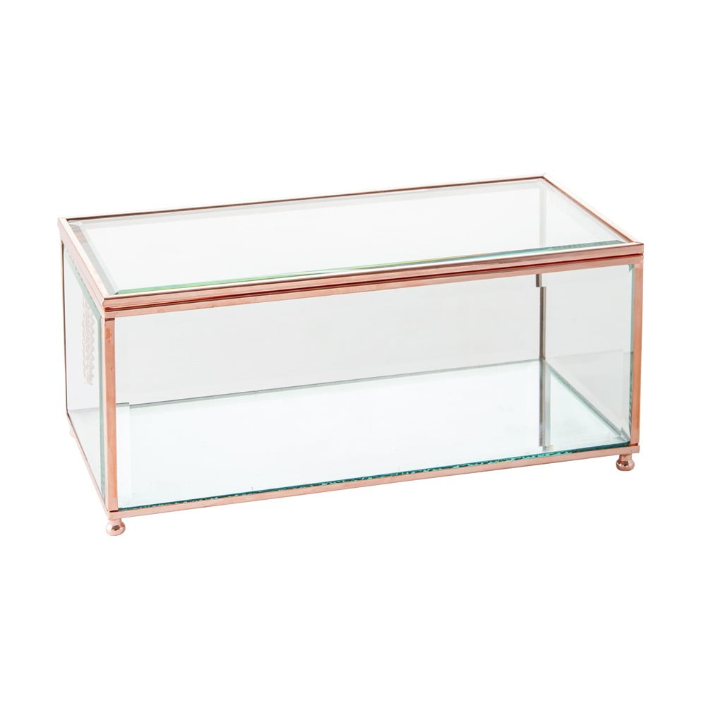 Šperkovnica J-Line Jewel Glass, 25x12 cm