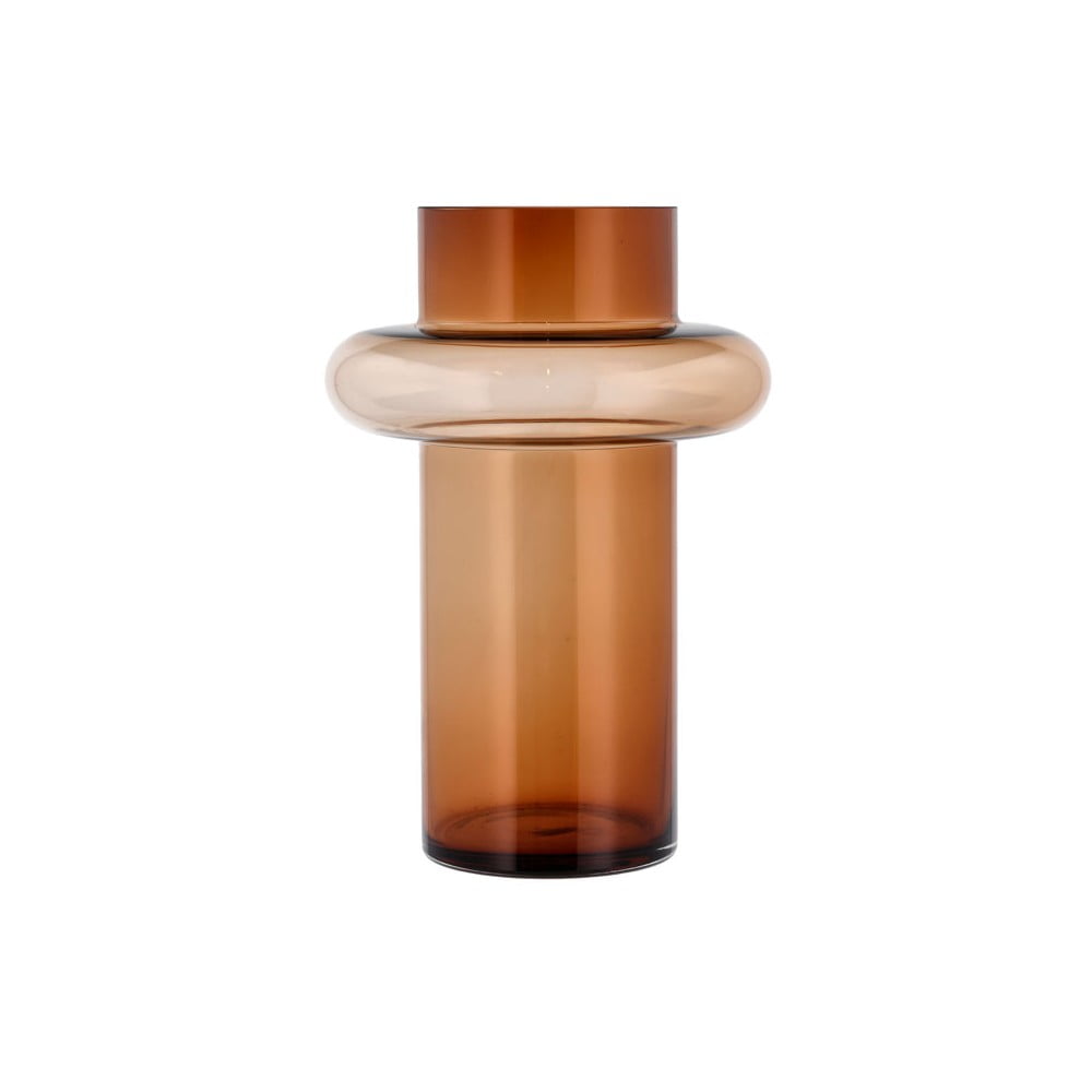 E-shop Oranžová sklenená váza Lyngby Glas Tube, výška 30 cm